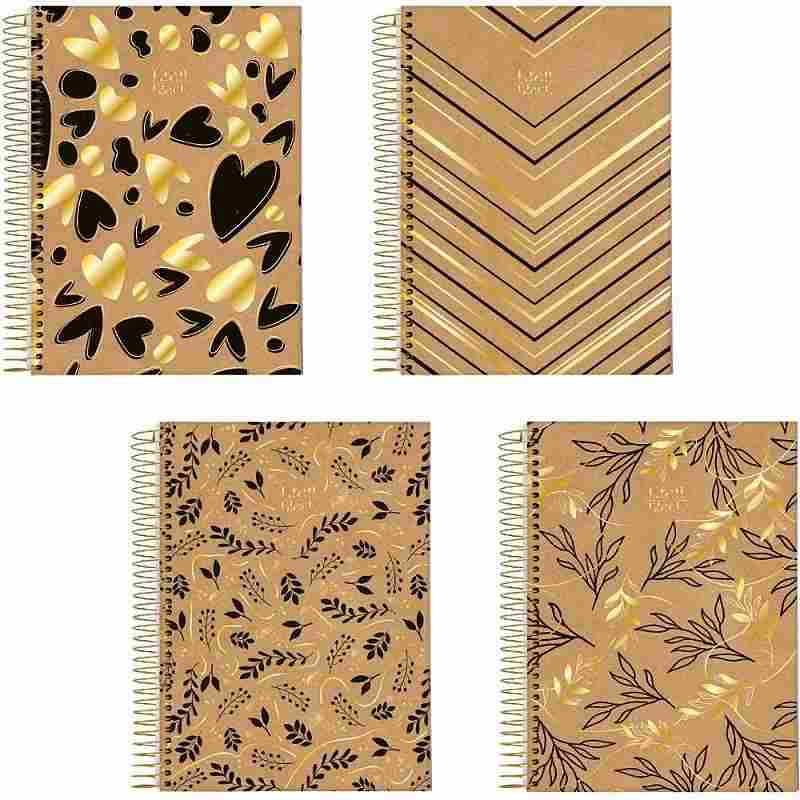 CADERNO 10X1 KRAFT BLACK